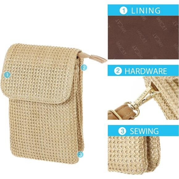 Small Crossbody Bags Cell Phone Wallet Purses for Women Teen Girls - Picture 3 of 6